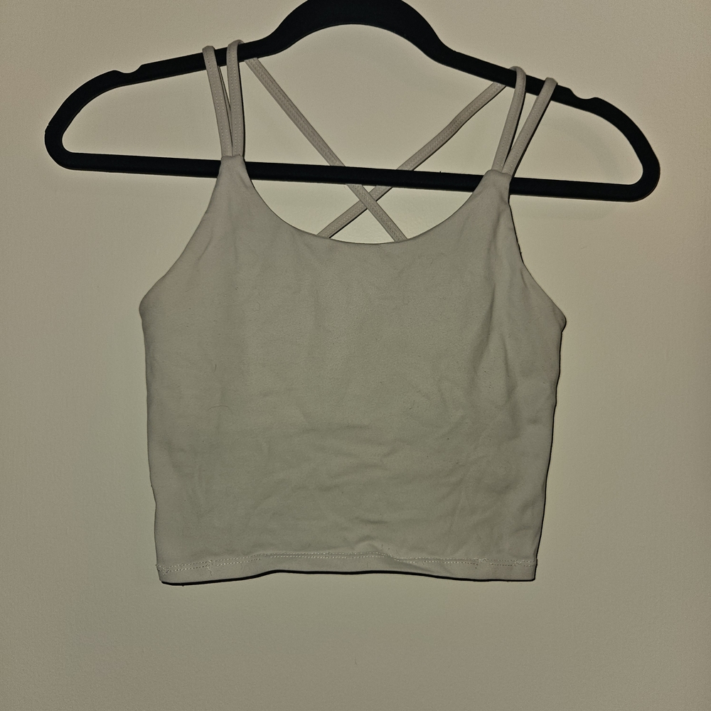 Women's Cream Strappy Top